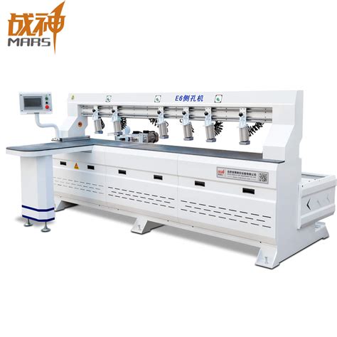 automatic cnc wood side drilling machine|double spindle side hole machine.